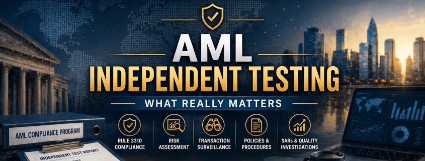 FINRA AML Testing Collage